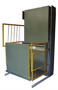 Подъемник для транспортирования пассажиров в кресле-коляске без сопровождающего. Модель ППО-2008.